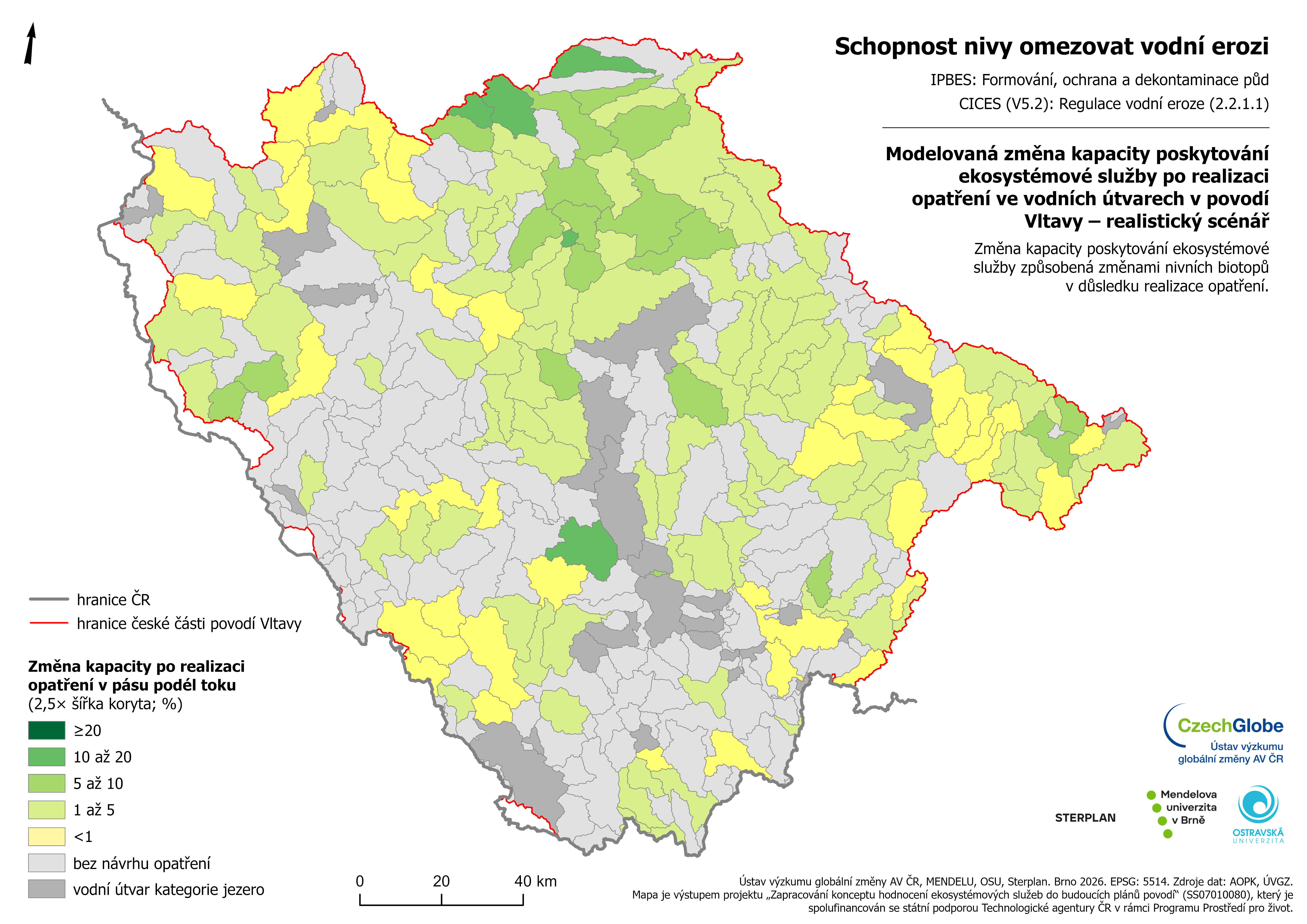6r - Schopnost omezovat erozi - realistický scénář